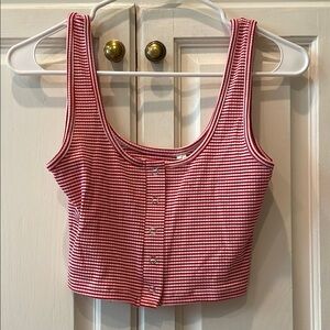 Red Striped Women's Top